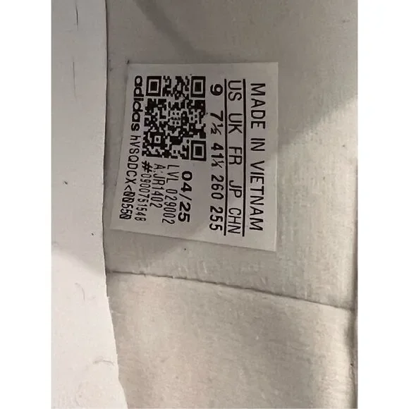 Adidas Women's White Black Gum Samba Jane Leather Sneaker Shoes Size 9 NWOT - Picture 7 of 9